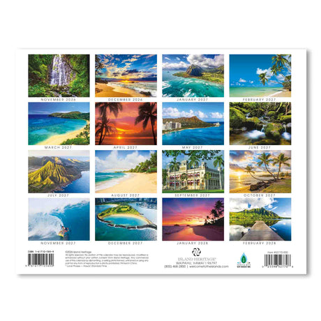 2027 Trade Calendar, Oahu, The Gathering Place