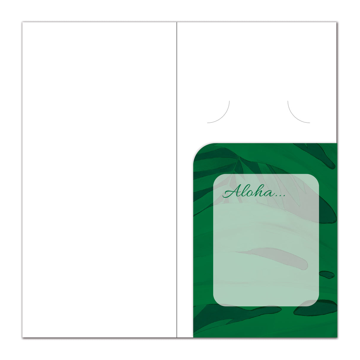 Cartes de placement d'argent, Hibiscus Hula II - Aloha, paquet de 4
