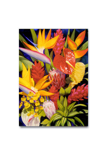 Tropical Arrangement Greeting Card Garry Palm