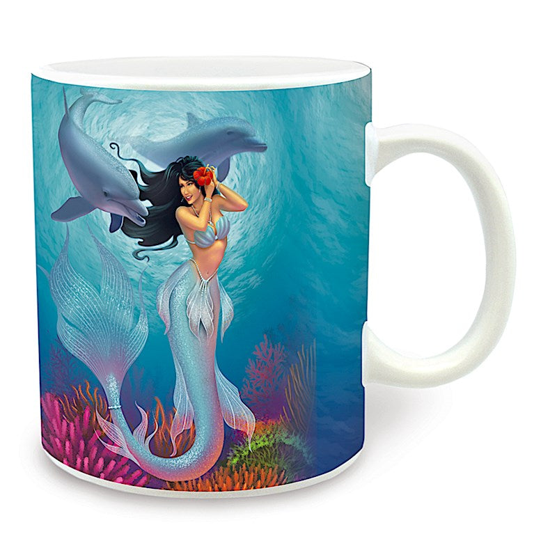 Sunny Jewel Island Heritage Mermaids 14 oz Mug