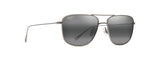 Maui Jim Mikioi Matte Titanium Polarized Aviator Sunglasses