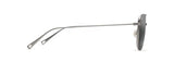 Maui Jim Mikioi Matte Titanium Polarized Aviator Sunglasses