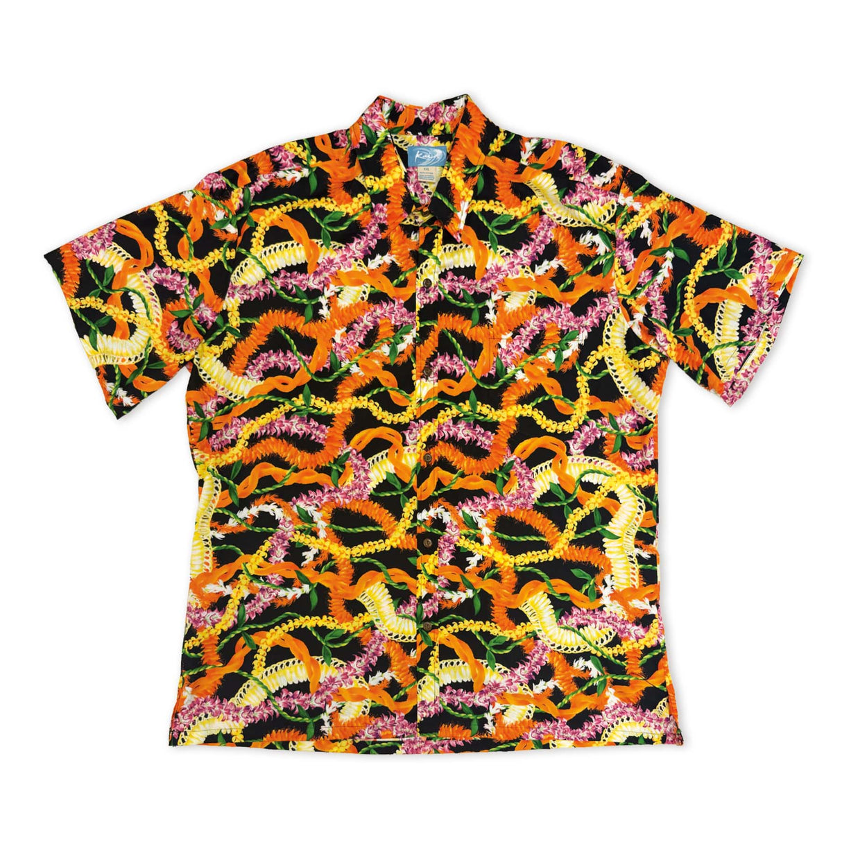 Leis of Aloha Black Mens Aloha Shirt
