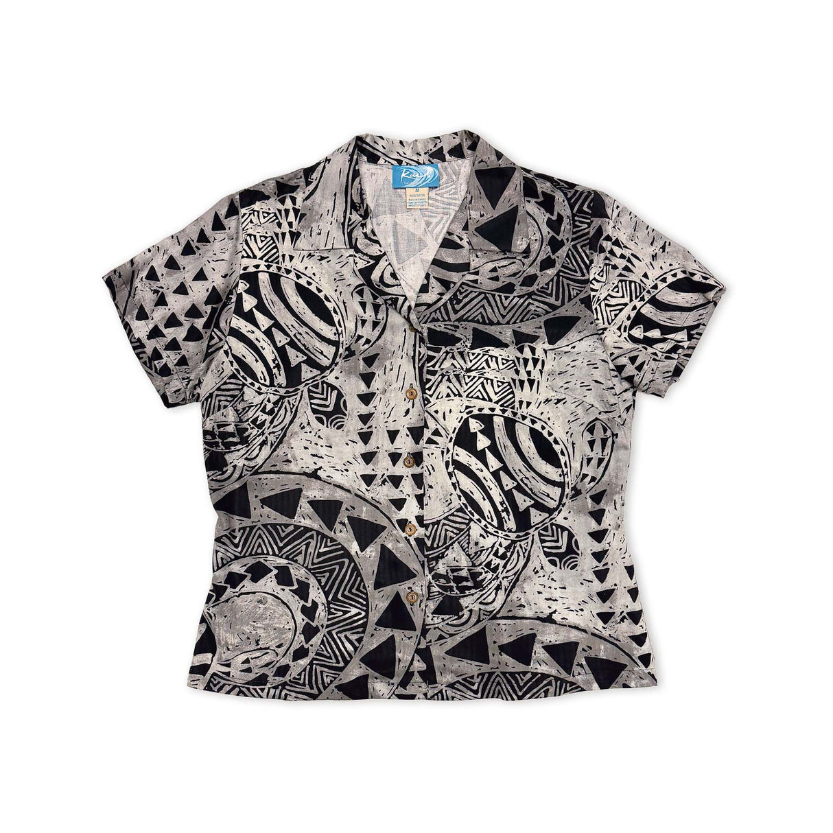 Honu Strength Silver Women's Aloha Shirt