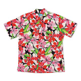 Hibiscus Black Mens Aloha Shirt