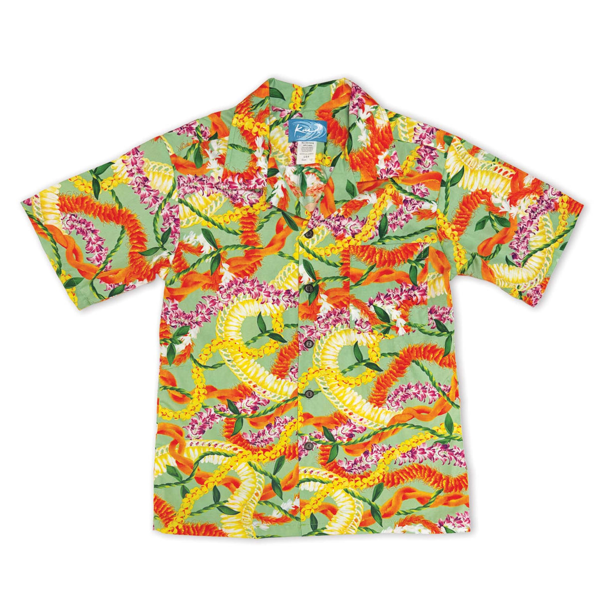 Leis of Aloha Sage Boys Aloha Shirt