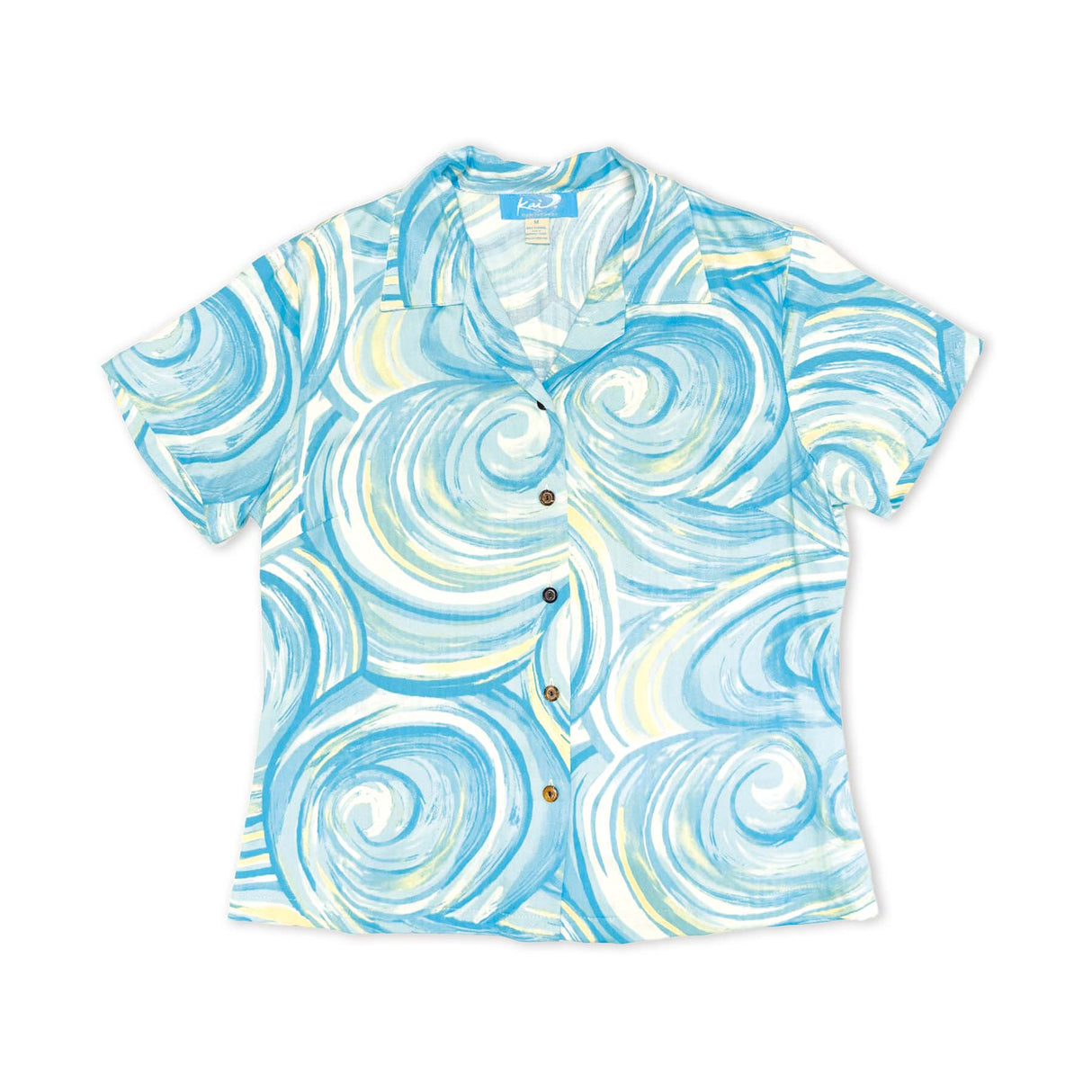 Pipeline Aqua Womens Aloha Shirt
