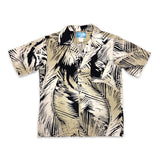 Palm Leaf Black Boys' Aloha Shirt