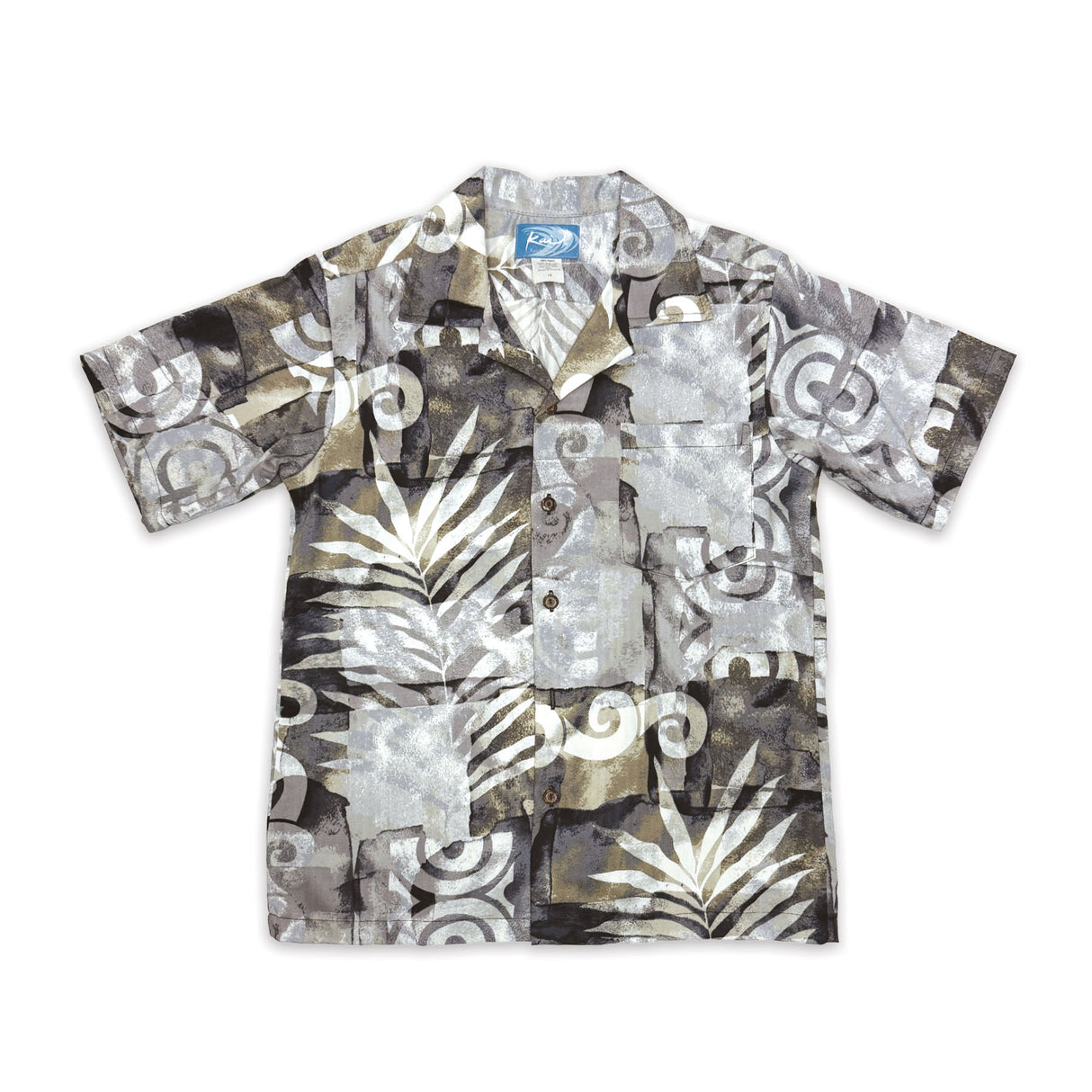 Palm Beach Charcoal Boys' Aloha Shirt