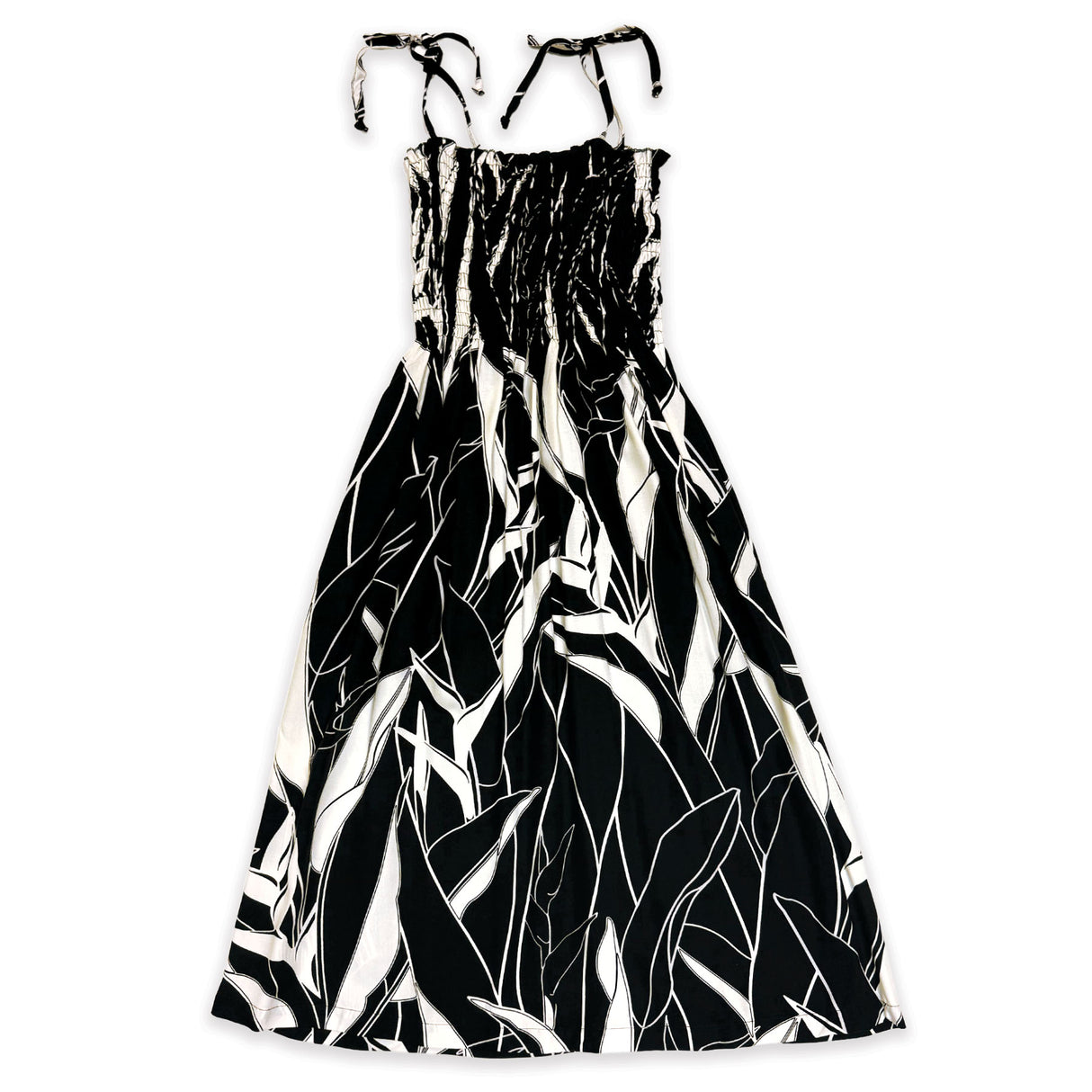 Heliconia Black Women's Babydoll Short Dress