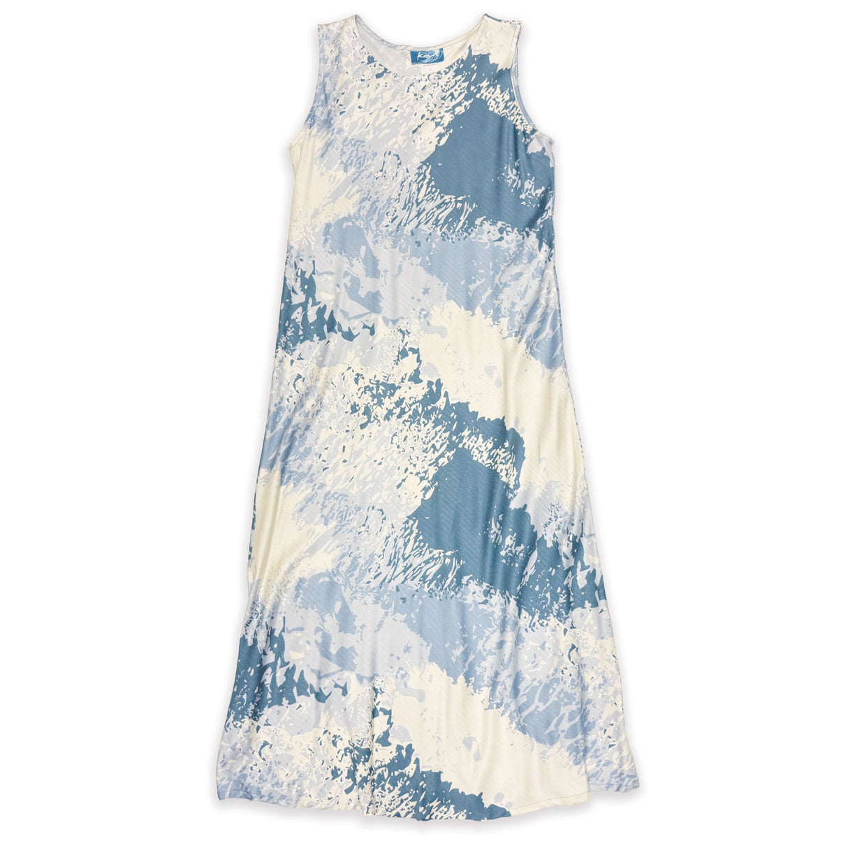 Sand Dust Blue Women's Long Bias Midi Dress