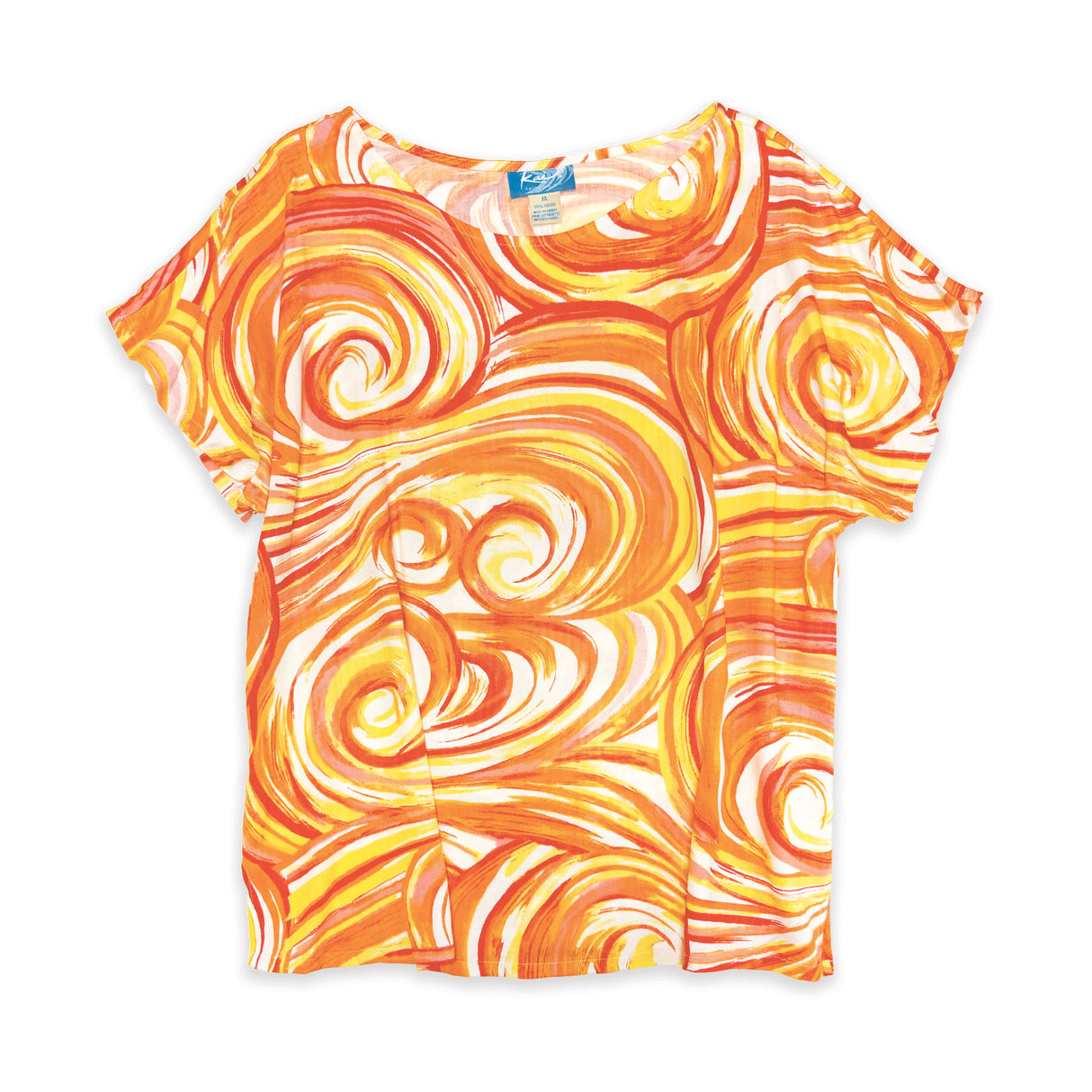 Pipeline Coral Womens Loose Boatneck Blouse