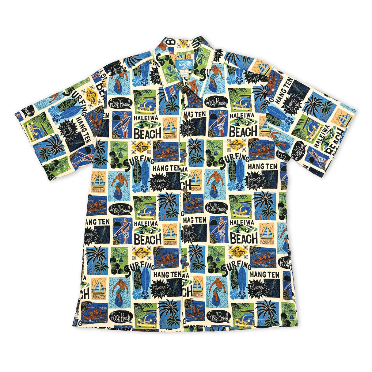 Surf Town Mens Aloha Shirt