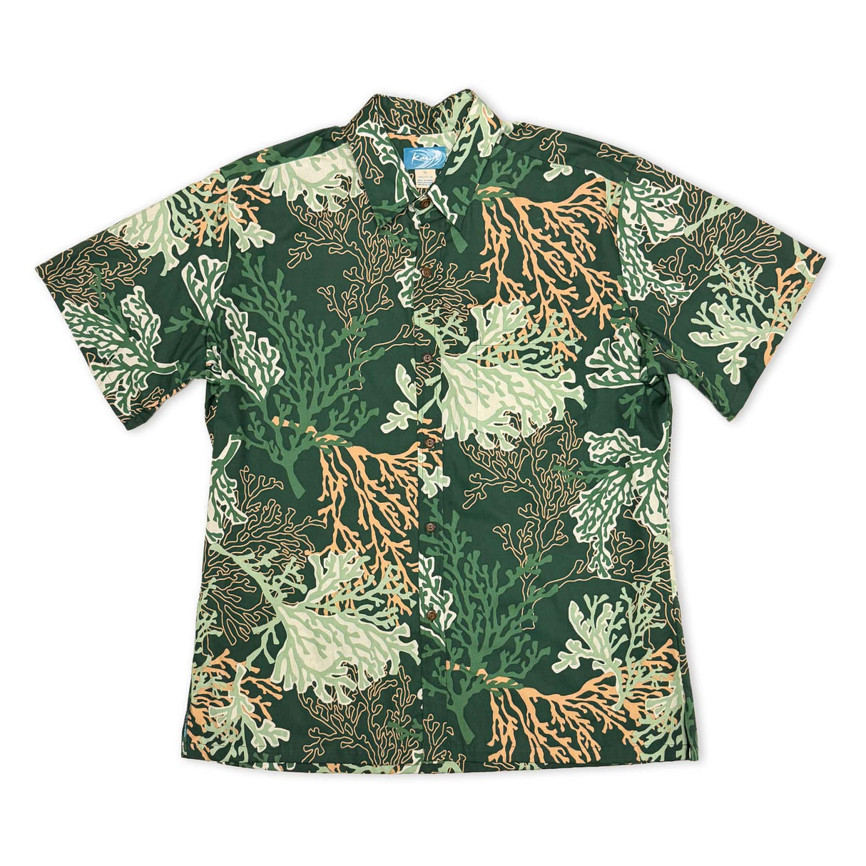 Coral Green Men's Aloha Shirt