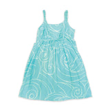 Ocean Waves Aqua Mint Girls Dress