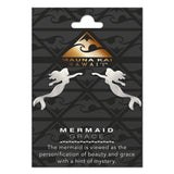 Silver Charm Earrings, Mermaid