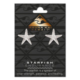 Silver Charm Earrings, Starfish