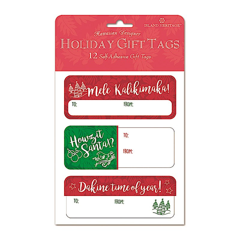 Adhesive Gift Tag 12-pack, Local Kine Holiday