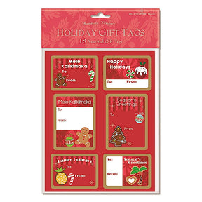 Adhesive Gift Tag 18-pk, Holiday Delights  