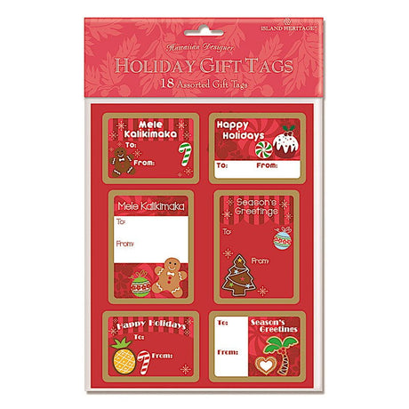 Adhesive Gift Tag 18-pk, Holiday Delights  