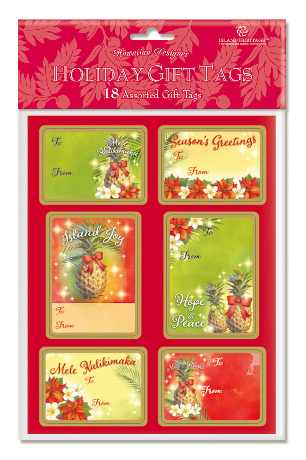 Adhesive Gift Tag 18-pk, Island Joy  