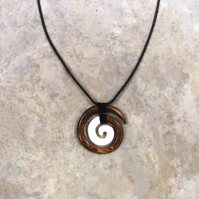 Adjustable Wood/Bone, Koru Black  