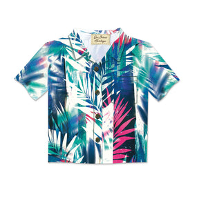 Aloha Shirt Greeting Card, Tropical Aloha, featuring vibrant island-inspired tropical designs.
