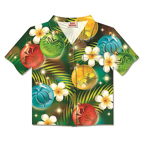 Aloha Shirt Mele Kalikimaka 8 Pack Cards, Ornaments of the Islands