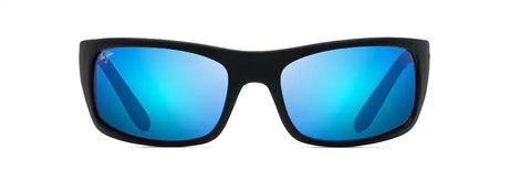 Maui Jim Peahi Black Matte Rubber Polarized Sunglasses