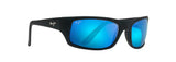 Maui Jim Peahi Black Matte Rubber Polarized Sunglasses