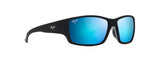 Maui Jim Local Kine Translucent Soft Black w/ Sea Blue & Grey Polarized Sunglasses