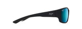 Maui Jim Local Kine Translucent Soft Black w/ Sea Blue & Grey Polarized Sunglasses