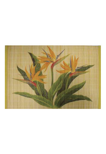 Bamboo Placemat, Bird of Paradise