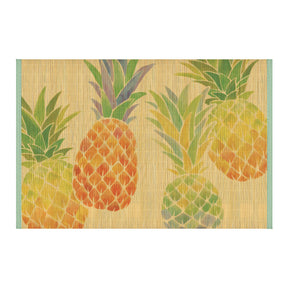 Bamboo Placemat, Watercolor Pineapple