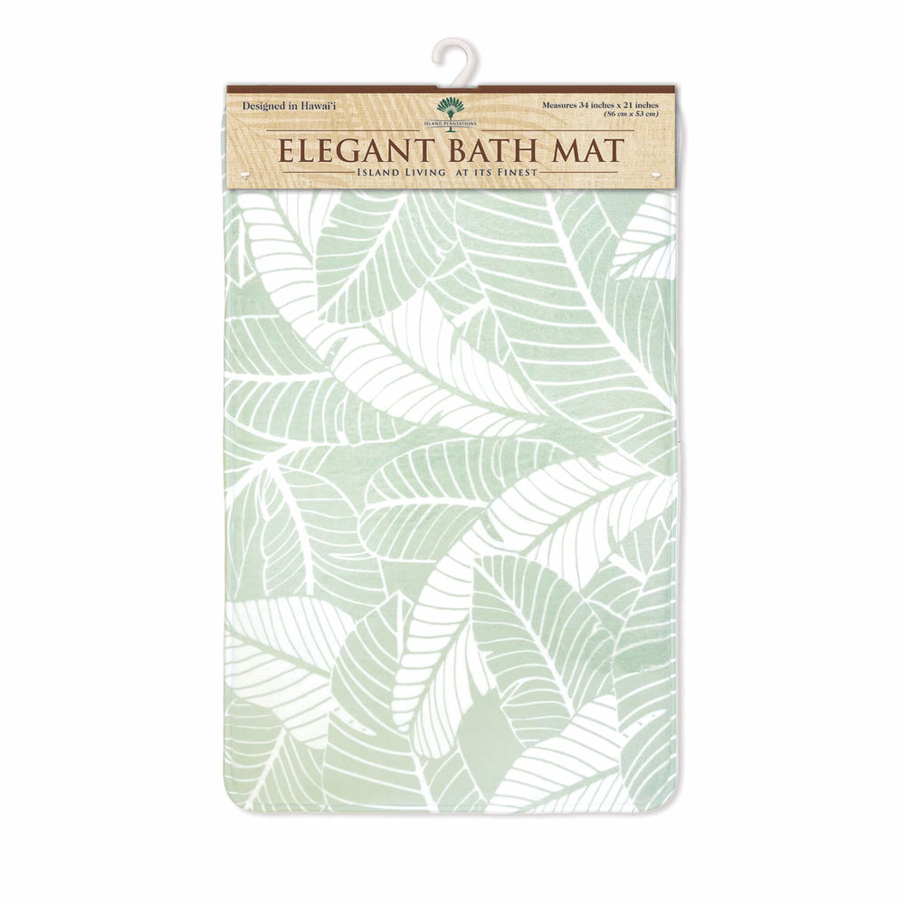 Bath Mat, Tropical Leaves  