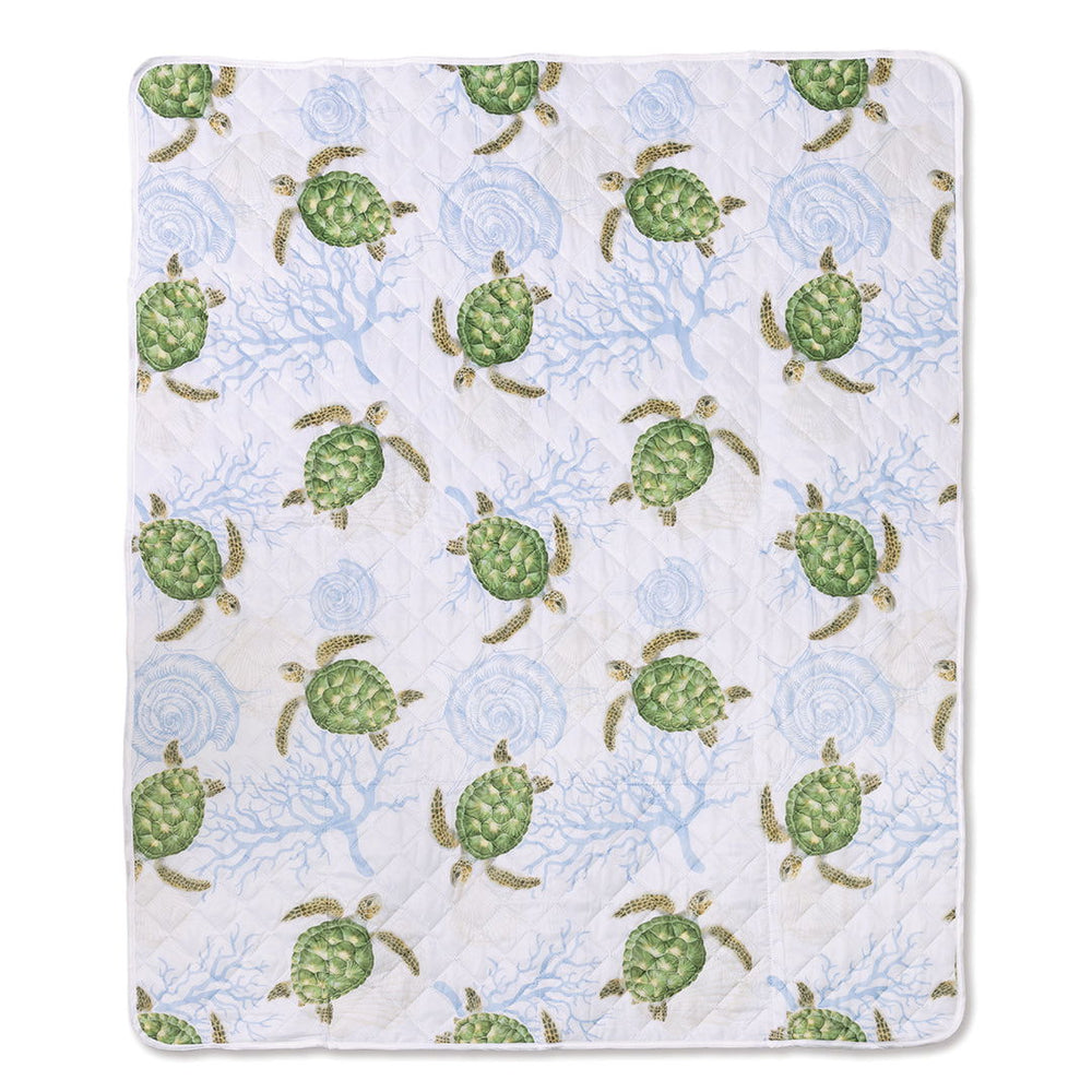 Beach Mat with Zipper Pouch- Honu Voyage  