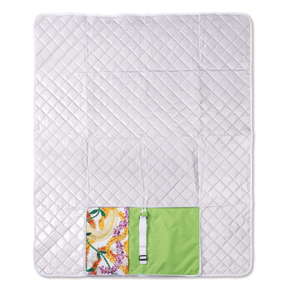 Beach Mat with Zipper Pouch, Leis of Aloha  