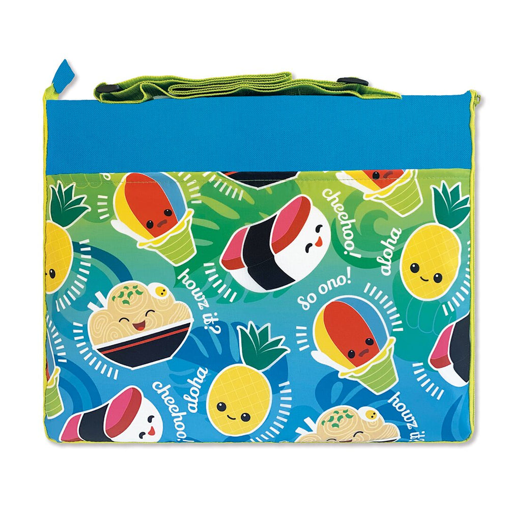 Beach Mat with Zipper Pouch, Local Grindz  