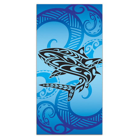 Beach Towel, Tribal Shark  