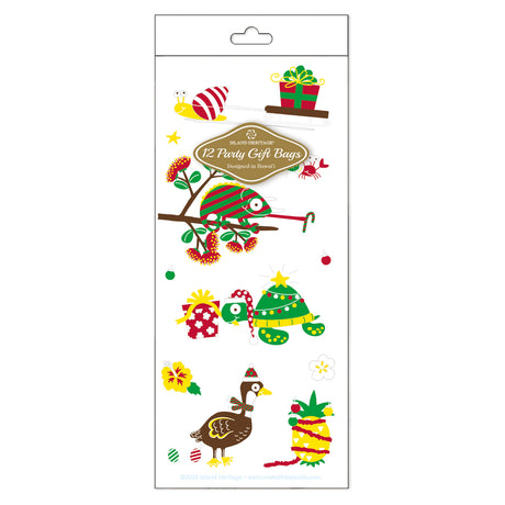 Cello Bag 12-Pack, Festive Friends