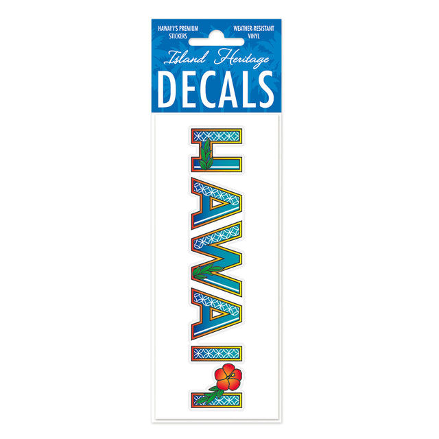 Decal Small Banner, Deco Hawaii