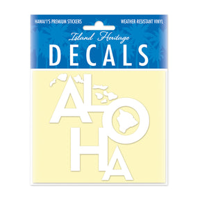 Decal Small Oblong, Tropical Aloha