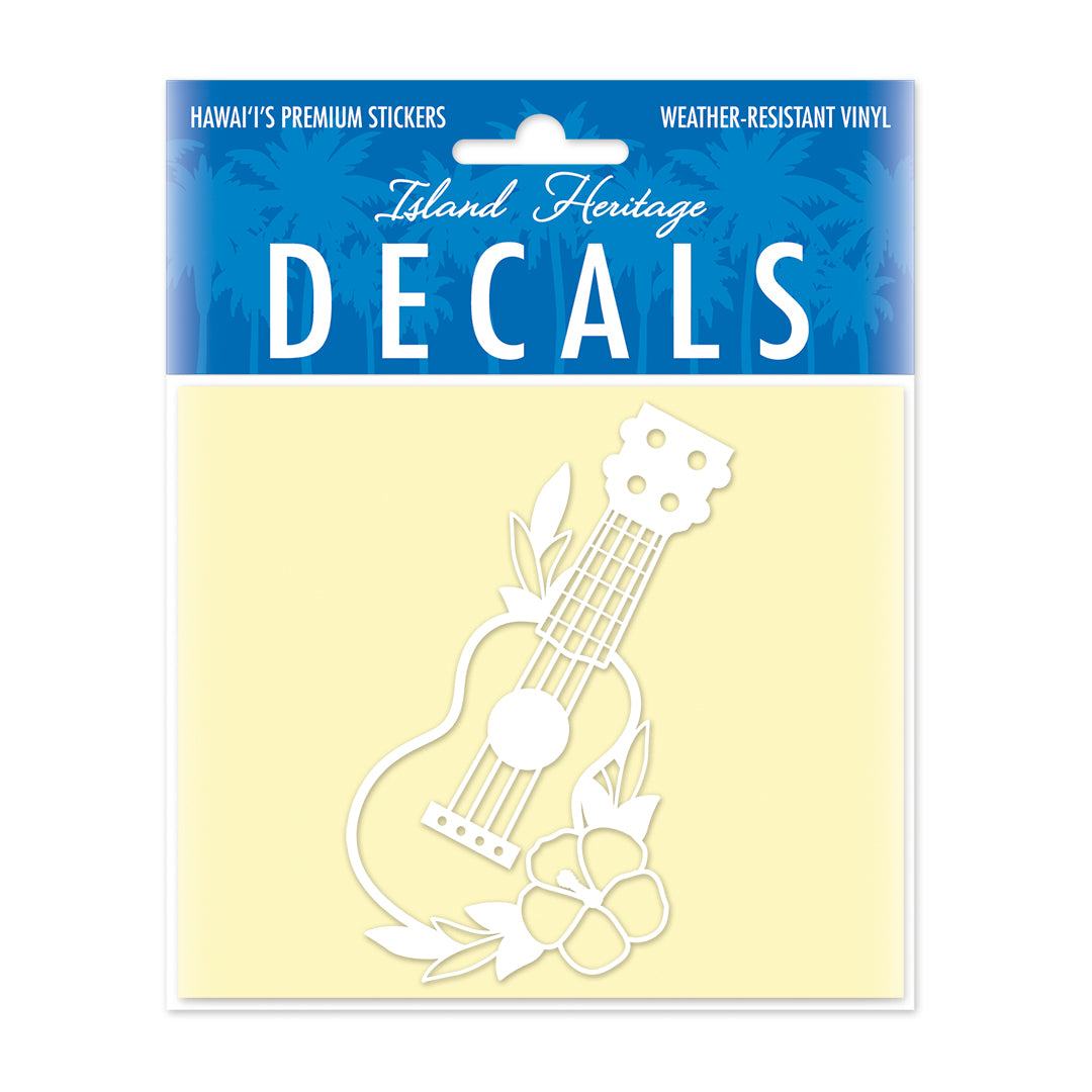 Decal Small Oblong, Ukulele White