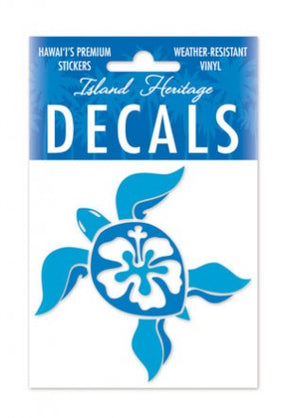 Decal Square, Hibiscus Honu