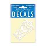 Decal Square, Tiki White