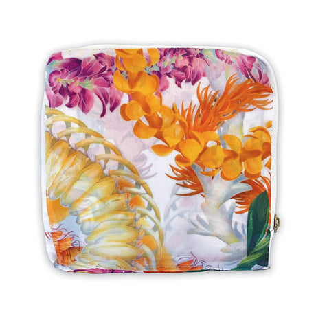 Eco-friendly Deluxe Foldable Tote with Leis of Aloha motif, ideal for everyday use.