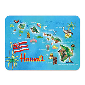 Die-Cut Tin Picture Magnet, Highlights of Hawaiʻi