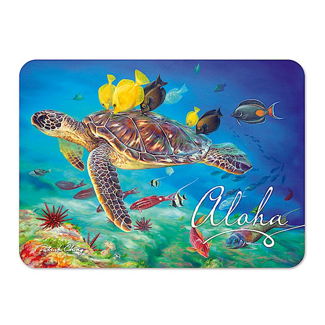 Die-Cut Tin Picture Magnet, Honu Kisses