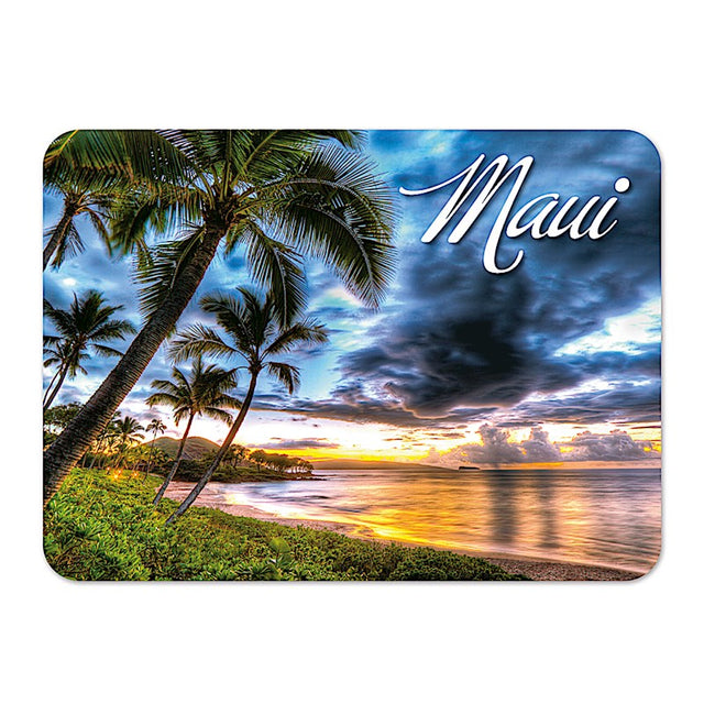 Die-Cut Tin Picture Magnet, Maluaka Beach Maui