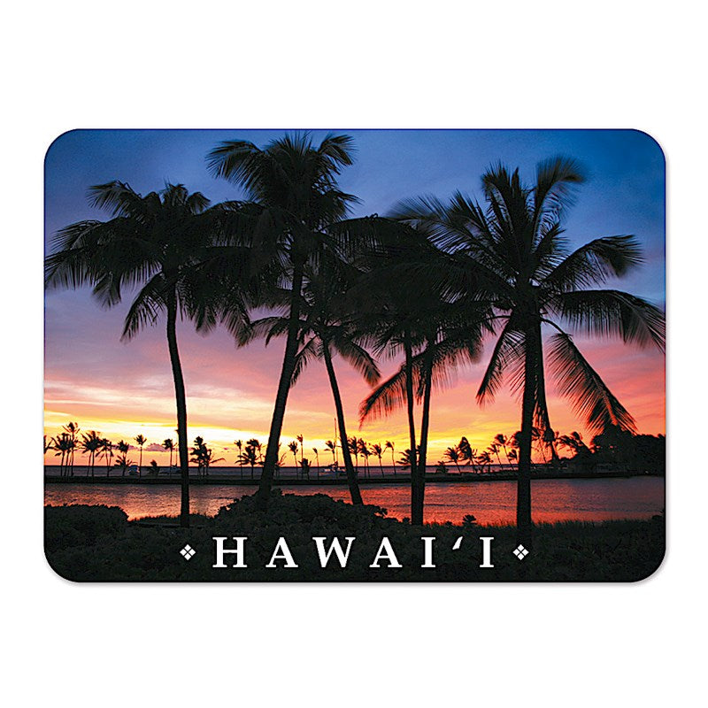 Die-Cut Tin Picture Magnet, Sunset